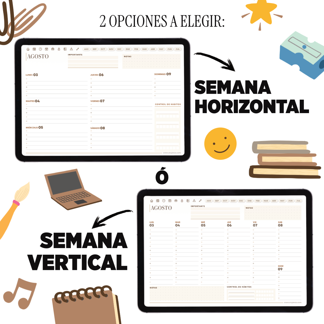 AGENDA DIGITAL MAESTROS 2026 - 2027 COLORES NEUTROS: imagen 3