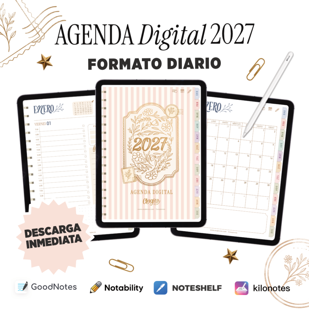AGENDA DIGITAL 2027 DIARIA (VERTICAL)
