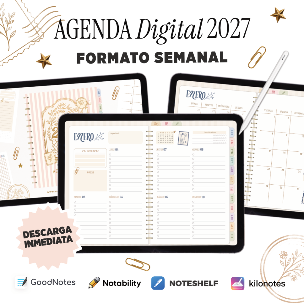 AGENDA DIGITAL 2027 SEMANAL (HORIZONTAL)